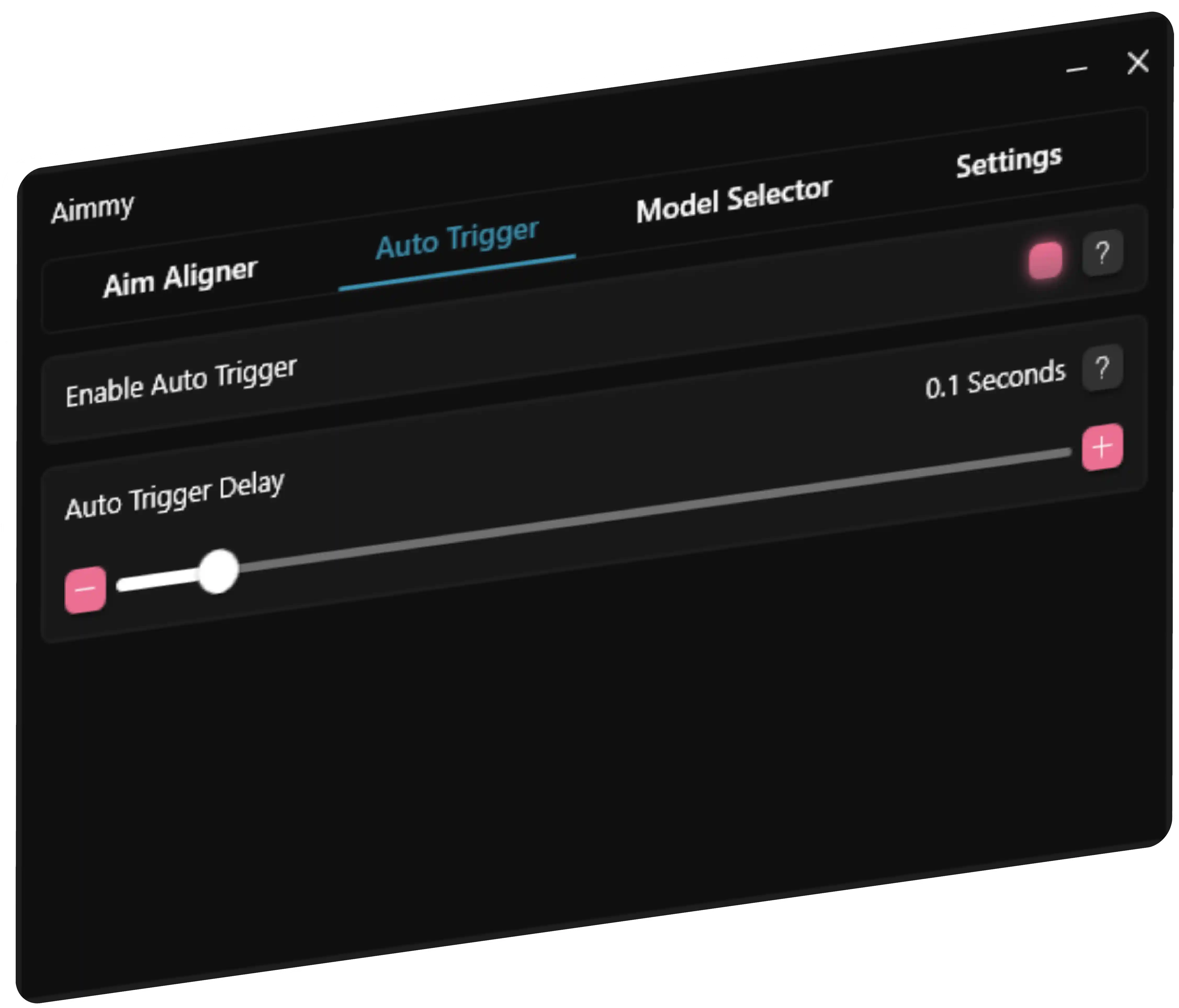 Aimmy user interface in 3D white design - A visually appealing and accessible user interface of Aimmy, the AI-based Aim Aligner, featuring a 3D white design.